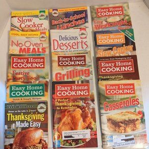 EASY HOME COOKING Magazines 13 Recipe Book 2004 to 2007 Bimonthly Publication